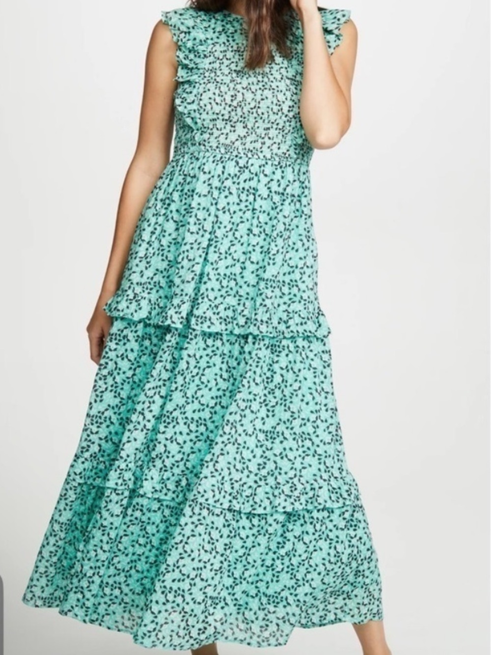 Banjanan Iris Dress in Sea Green